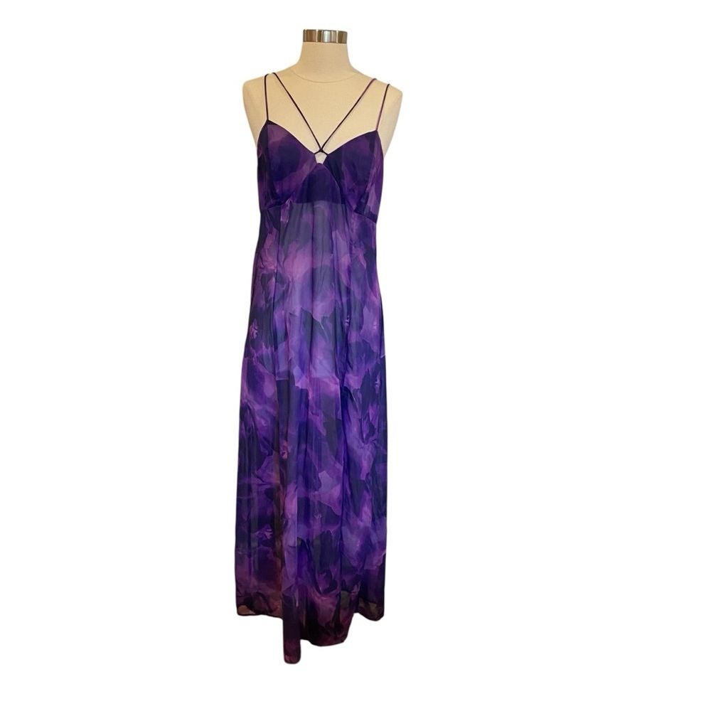 Runaway The Label Calista Maxi Dress In Purple - Picture 2 of 13